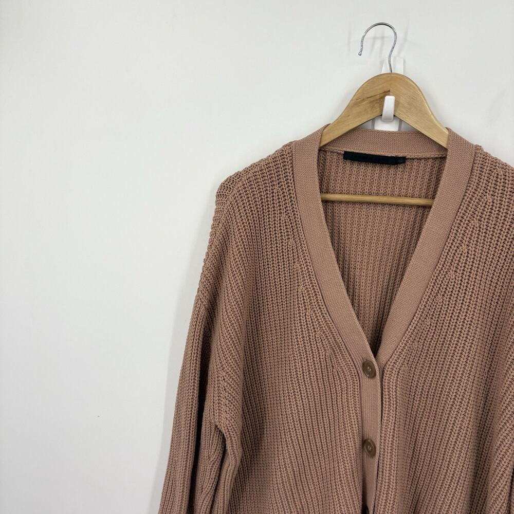 Jenni Kayne Cotton Cocoon Cardigan Womens Small Capsule Quiet Luxury Oversized - Picture 2 of 9